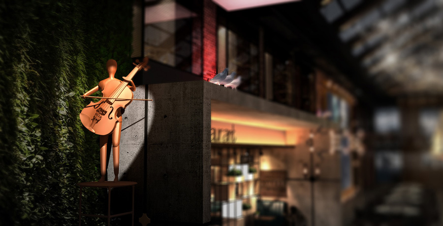 工業風廠房餐廳裝修設計效果圖欣賞