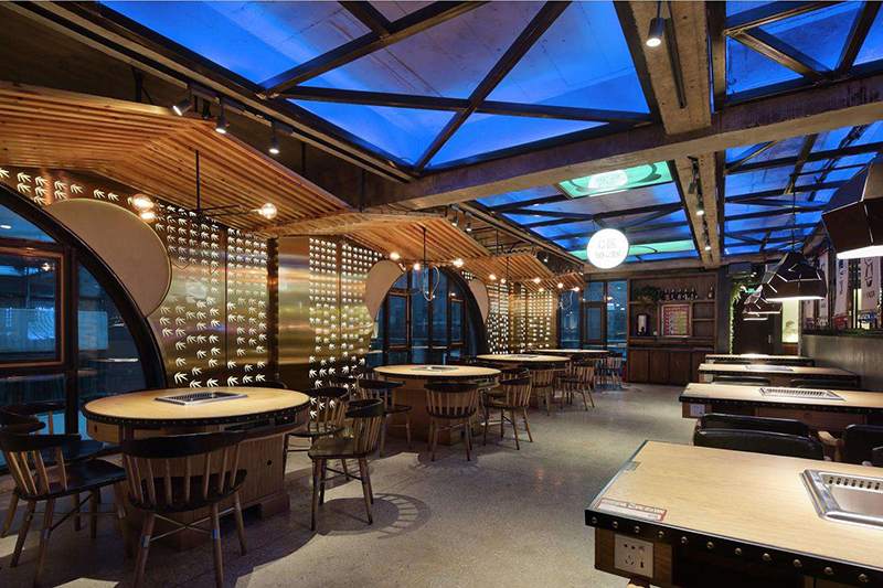 高端大氣火鍋店實景圖