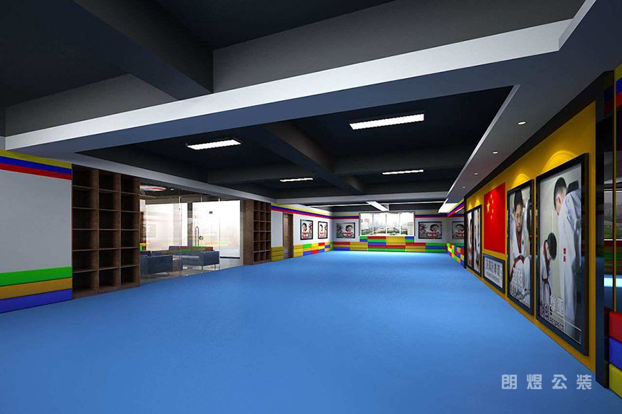 高檔跆拳道館設計效果圖