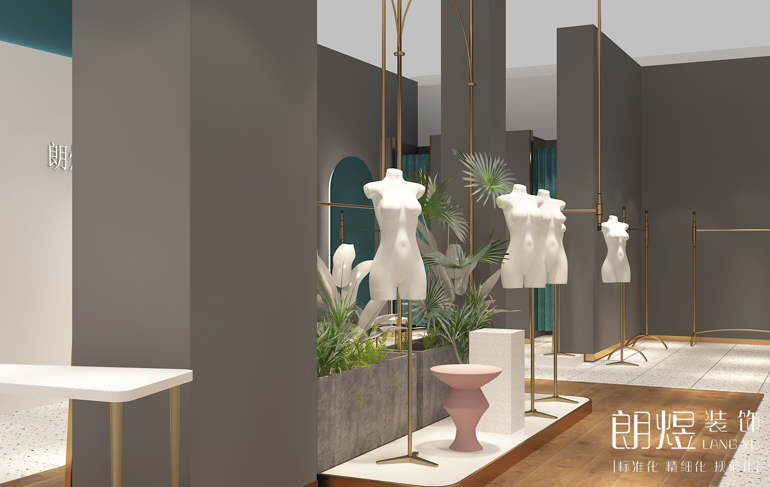 商場時尚女裝店鋪裝修效果圖