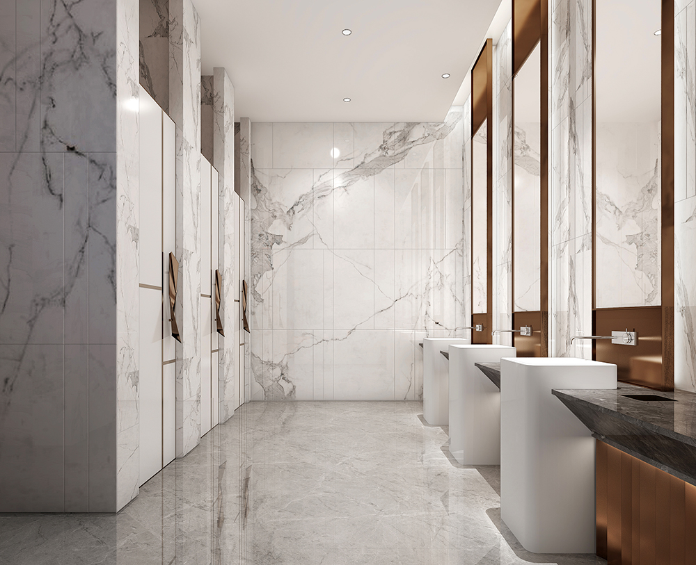 寫字辦公樓洗手間裝修設(shè)計效果圖