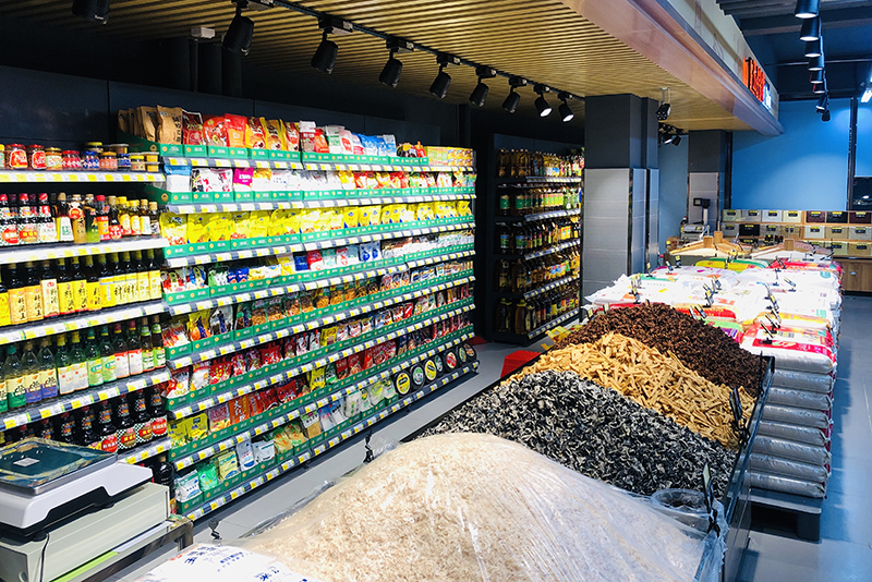 誼品生鮮超市店內裝修效果圖