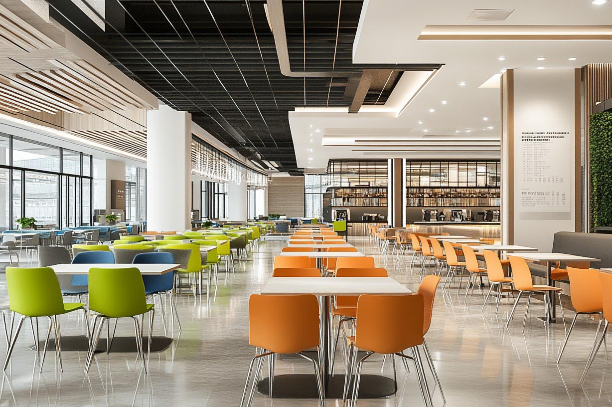 學校食堂裝修效果圖